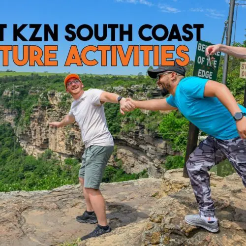 A group of travelers enjoying a premium day trip experience at Wild 5 Adventures in Oribi Gorge, featuring family-friendly outdoor activities on the KZN South Coast.