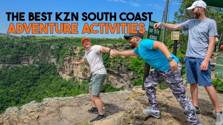A group of travelers enjoying a premium day trip experience at Wild 5 Adventures in Oribi Gorge, featuring family-friendly outdoor activities on the KZN South Coast.